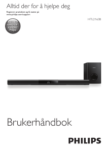 Bruksanvisning Philips HTL2163B Hjemmeteatersystem