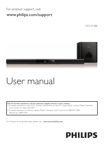 Manual Philips HTL3110B Home Theater System