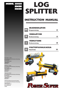 Bruksanvisning Power Super 50500 Vedklyv