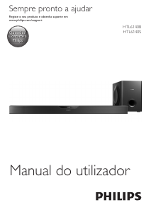 Manual Philips HTL6140B Sistemas de cinema em casa