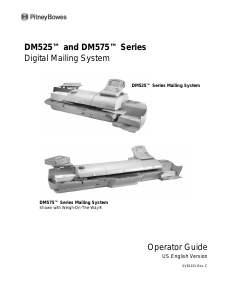 Manual PitneyBowes DM525 Franking Machine