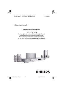 Bruksanvisning Philips HTR5000 Hembiopaket