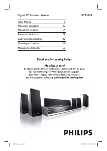 Manual Philips HTR5204 Home Theater System