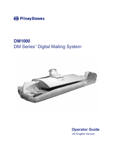 Manual PitneyBowes DM1000 Franking Machine