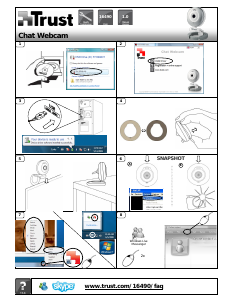 Manual Trust 16490 MultiCover Chat Webcam