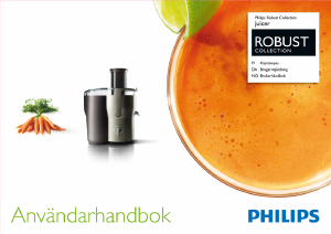 Bruksanvisning Philips HR1881 Juicepress