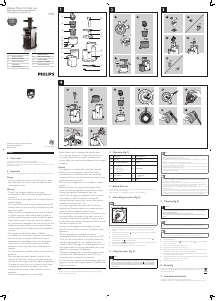 Bruksanvisning Philips HR1882 Saftpresse