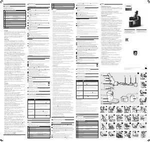 Руководство Philips HR1889 Соковыжималка