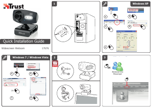 Manual de uso Trust 17676 eLight Full HD 1080p Webcam