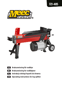 Instrukcja Meec Tools 721-485 Łuparka do drewna