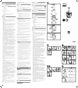 Manual de uso Philips HR1919 Licuadora