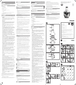 Руководство Philips HR1922 Соковыжималка