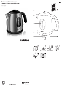 Mode d’emploi Philips HD4622 Bouilloire