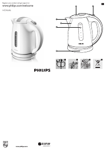 Bruksanvisning Philips HD4646 Vattenkokare