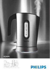 Hướng dẫn sử dụng Philips HD4690 Aluminium Collection Ấm đun nước