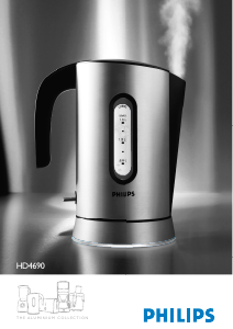Használati útmutató Philips HD4690 Aluminium Collection Vízforraló