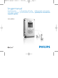 Návod Philips HDD070 Mp3 prehrávač