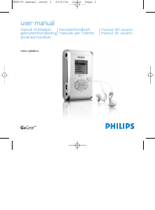 Mode d’emploi Philips HDD070 Lecteur Mp3