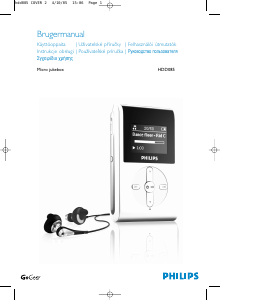 Käyttöohje Philips HDD085 Micro Jukebox MP3-soitin