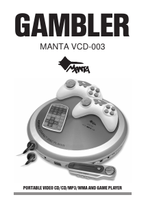 Instrukcja Manta VCD003 Gambler Przenośny odtwarzacz CD