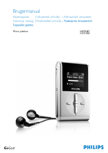 Käyttöohje Philips HDD086 Micro Jukebox MP3-soitin