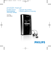 Käyttöohje Philips HDD120 MP3-soitin