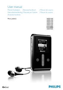 Bedienungsanleitung Philips HDD1420 Micro Jukebox Mp3 player