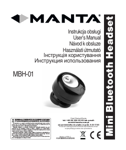 Руководство Manta MBH-01 Устройство громкой связи для автомобиля