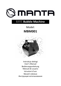 Manuale Manta MBM001 Macchina bolle sapone