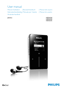Manual de uso Philips HDD6320 Jukebox Reproductor de Mp3