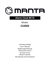Руководство Manta CLK002 Радиобудильник