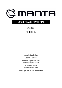 Instrukcja Manta CLK005 Radiobudzik