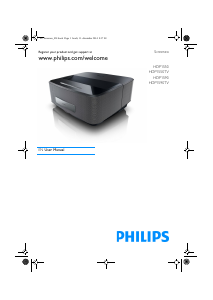 Manual Philips HDP1550 Screeneo Projector