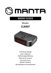 Návod Manta CLK007 Rádiobudík