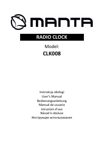 Návod Manta CLK008 Rádiobudík