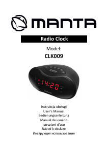 Instrukcja Manta CLK009 Radiobudzik