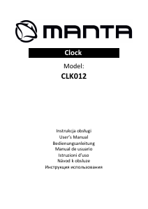 Instrukcja Manta CLK012 Radiobudzik