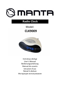 Návod Manta CLK9009 Rádiobudík