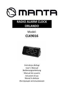 Manual Manta CLK9016 Orlando Alarm Clock Radio