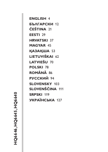 Használati útmutató Philips HQ6645 Borotva