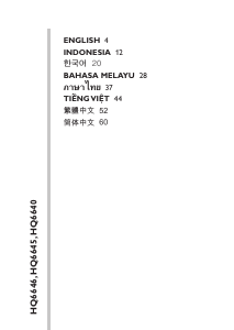 Panduan Philips HQ6645 Pencukur