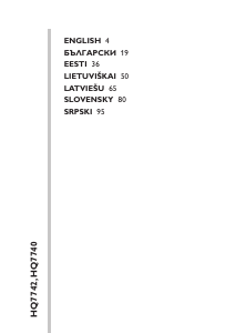 Priručnik Philips HQ7742 Brijač