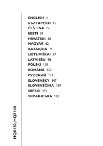 Rokasgrāmata Philips HQ8140 Skuveklis