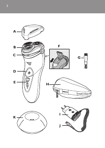 Manual de uso Philips HQ8240 Afeitadora