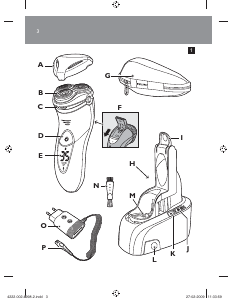 Manuale Philips HQ8261 Rasoio elettrico