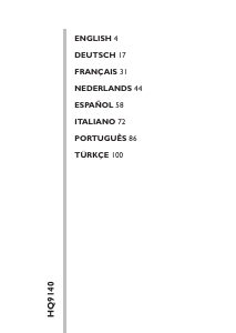 Handleiding Philips HQ9140 Scheerapparaat