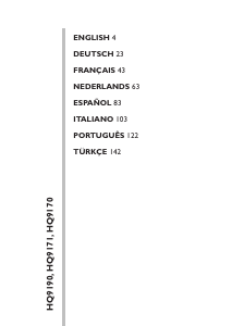 Manual de uso Philips HQ9170CC Afeitadora