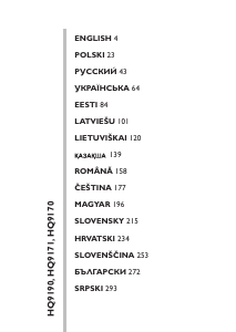 Manual Philips HQ9190CC Aparat de ras