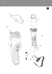 Bruksanvisning Philips HS8015 Rakapparat