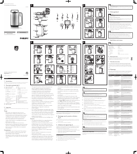 Mode d’emploi Philips HR2202 Blender chauffant